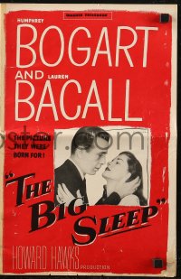 6p0898 BIG SLEEP pressbook 1946 Humphrey Bogart, Lauren Bacall, Howard Hawks noir classic!