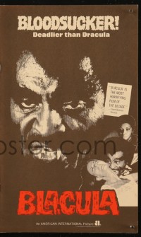 6p0807 BLACULA pressbook 1972 black vampire William Marshall is deadlier than Dracula, great images!