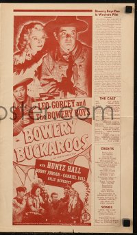 6p0903 BOWERY BUCKAROOS pressbook 1947 Leo Gorcey & Bowery Boys w/Huntz Hall in wacky western!