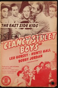 6p0904 CLANCY STREET BOYS pressbook 1943 close up of Huntz Hall in full drag including fishnet nylons!