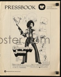 6p0854 CLEOPATRA JONES pressbook 1973 dynamite Tamara Dobson in fur is the hottest super agent ever!