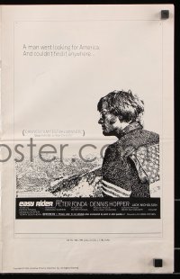 6p0740 EASY RIDER pressbook 1969 Peter Fonda, Nicholson, biker classic directed by Dennis Hopper!
