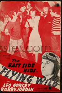 6p0905 FLYING WILD pressbook 1941 East Side Kids Leo Gorcey & Bobby Jordan, Dave O'Brien