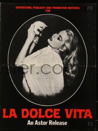6p0875 LA DOLCE VITA pressbook 1961 Federico Fellini, Marcello Mastroianni, sexy Anita Ekberg!