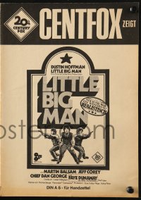 6p0690 LITTLE BIG MAN German pressbook 1971 Dustin Hoffman, black comedy directed by Arthur Penn!