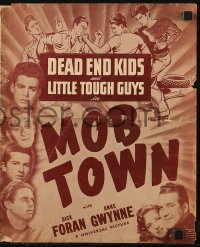 6p0908 MOB TOWN pressbook 1941 The Dead End Kids & Little Tough Guys with Dick Foran & Anne Gwynne!
