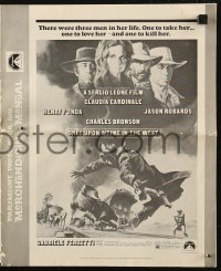 6p0881 ONCE UPON A TIME IN THE WEST pressbook 1969 Sergio Leone, Cardinale, Fonda, Bronson, Robards