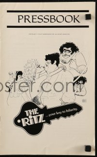 6p0919 RITZ pressbook 1976 Jack Weston, Jerry Stiller, Rita Moreno, great Al Hirschfeld art!