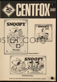 6p0693 SNOOPY COME HOME German pressbook 1972 Peanuts, Charlie Brown, Schulz, Snoopy & Woodstock!