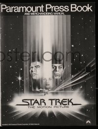 6p0757 STAR TREK pressbook 1979 cool art of William Shatner & Leonard Nimoy by Bob Peak!
