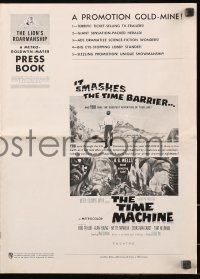 6p0777 TIME MACHINE pressbook 1960 H.G. Wells, George Pal, great sci-fi images & art!