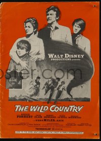 6p0793 WILD COUNTRY pressbook 1971 Disney, Vera Miles, Ron Howard and brother Clint Howard!