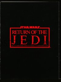 6p0312 RETURN OF THE JEDI screening program 1983 George Lucas classic, all the cast & crew credits!