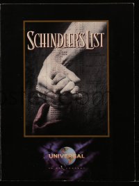 6p0314 SCHINDLER'S LIST screening program 1993 Steven Spielberg World War II classic!