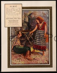6p0358 REVENGE promo brochure 1928 with 8 Pancoast art prints of Dolores Del Rio, ultra rare!