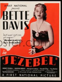 6p0575 JEZEBEL English trade ad 1938 Bette Davis with those eyes, directed by William Wyler!