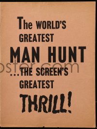 6p0628 MAN HUNT trade ad 1941 Walter Pidgeon, Joan Bennett, directed by Fritz Lang, different!