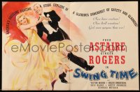 6p0654 SWING TIME trade ad 1936 wonderful artwork of Fred Astaire dancing with Ginger Rogers!