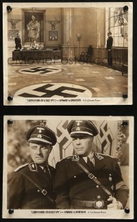 6r0423 CONFESSIONS OF A NAZI SPY 2 8x10 stills 1939 the swastika sign of terror invades America!