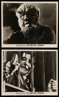 6r0461 LA CASA DEL TERROR 2 Spanish/US 8x10 stills 1960 Lon Chaney Jr., Mexican horror sci-fi!