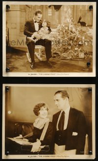 6r0513 SINGING FOOL 2 8x10 stills 1928 Al Jolson holding Davey Lee & w/ cigarette girl Betty Bronson!