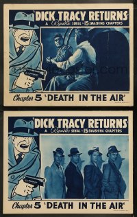 6r1196 DICK TRACY RETURNS 2 chapter 5 LCs 1938 Ralph Byrd, Chester Gould, Death in the Air!
