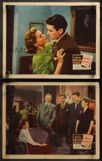6r1214 GENTLEMAN'S AGREEMENT 2 LCs 1947 Elia Kazan, Gregory Peck & sexy Dorothy McGuire in both!