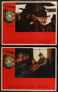 6r1216 HIGH PLAINS DRIFTER 2 LCs 1973 great images of cowboy star & director Clint Eastwood!