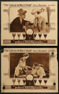 6r1226 LEGEND OF HOLLYWOOD 2 LCs 1924 struggling screenwriter saved from drinking poison, very rare!