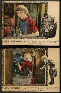6r1228 LITTLE ANNIE ROONEY 2 LCs 1925 close-up images of pretty & tough street kid Mary Pickford!