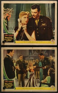 6r1233 MARRIAGE IS A PRIVATE AFFAIR 2 LCs 1944 both with beautiful young glamorous Lana Turner!