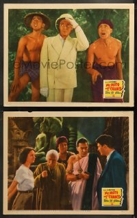 6r1236 MR. MOTO TAKES A CHANCE 2 LCs 1938 Asian detective Peter Lorre, Rochelle Hudson & Kent, rare!