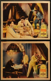 6r1272 UNHOLY GARDEN 2 LCs 1931 images of master criminal, lover & rogue Ronald Colman in Africa!