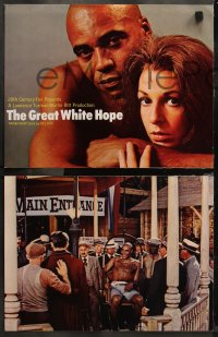 6r0628 GREAT WHITE HOPE 9 color from 10.5x14 to 11x14 stills 1970 boxing biography, Alexander, James Earl Jones
