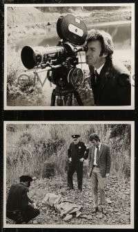 6r0331 DIRTY HARRY 3 8x10 stills 1971 Clint Eastwood candid in two, Don Siegel crime classic!
