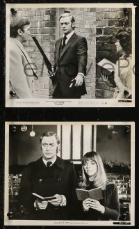 6r0340 GET CARTER 3 8x10 stills 1971 great images of assassin Michael Caine w/ shotgun in one!