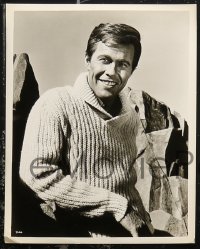 6r0205 HARVE PRESNELL 7 8x10 stills 1960s cool smiling portraits posing in a sweater and jacket!
