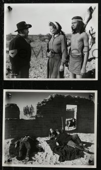 6r0352 LAST OF THE COMANCHES 3 8x10 stills 1952 great images of Broderick Crawford, Barbara Hale!