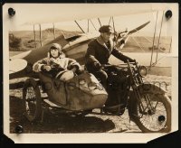 6r0468 LILAC TIME 2 8x10 stills 1928 Colleen Moore w/ mustache and being driven by motorcycle!