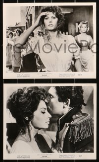 6r0260 MADAME SANS GENE 5 8x10 stills R1963 great images of sexy Sophia Loren and Robert Hossein!