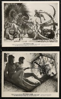 6r0211 MYSTERIOUS ISLAND 7 8x10 stills 1961 Ray Harryhausen, Jules Verne sci-fi, cool images!