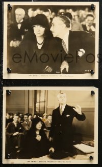 6r0297 ON TRIAL 4 8x10 stills 1928 Archie Mayo lost court film, great images of Lois Wilson!