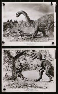 6r0264 ONE MILLION YEARS B.C. 5 8x10 stills 1967 all with great fx images of wacky dinosaurs!