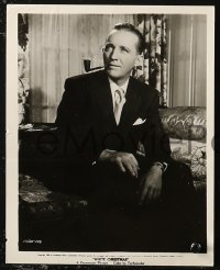 6r0531 WHITE CHRISTMAS 2 8x10 stills 1954 both with cool images of Bing Crosby, one smoking pipe!