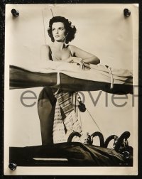 6r0382 UNDERWATER 3 English 8x10 stills 1955 Howard Hughes, all w/ sexiest skin diver Jane Russell!