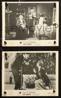 6r0199 CITY LIGHTS 7 English FOH LCs R1950s great images of wacky Charlie Chaplin as the Tramp!