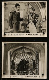 6r0368 PRISONER OF CORBAL 3 English FOH LCs 1936 great images of Nils Asther, The Marriage of Corbal!