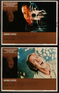 6r0644 ALTERED STATES 8 LCs 1980 William Hurt, Paddy Chayefsky, Ken Russell, sci-fi horror!