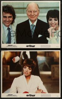 6r0648 ARTHUR 8 LCs 1981 wacky alcoholic Dudley Moore, Liza Minnelli, John Gielgud!