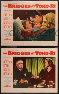 6r0667 BRIDGES AT TOKO-RI 8 LCs 1954 James Michener, Grace Kelly, William Holden, March, Rooney!